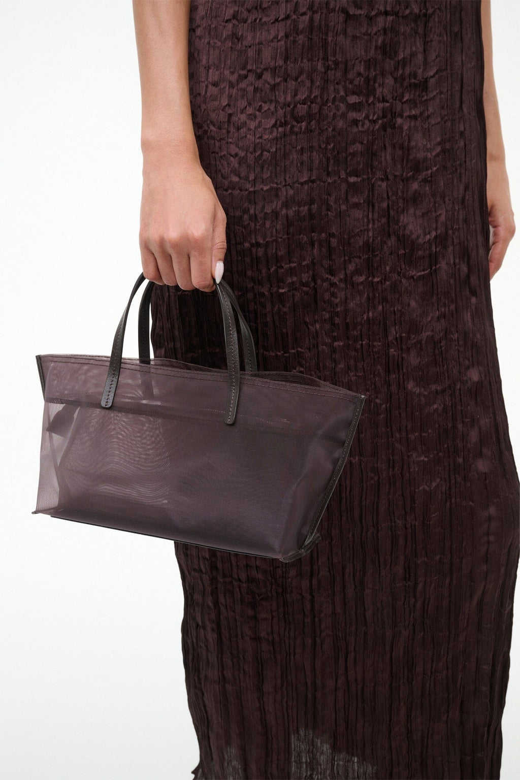 CHRISTOS MINI MESH TOTE | ESPRESSO