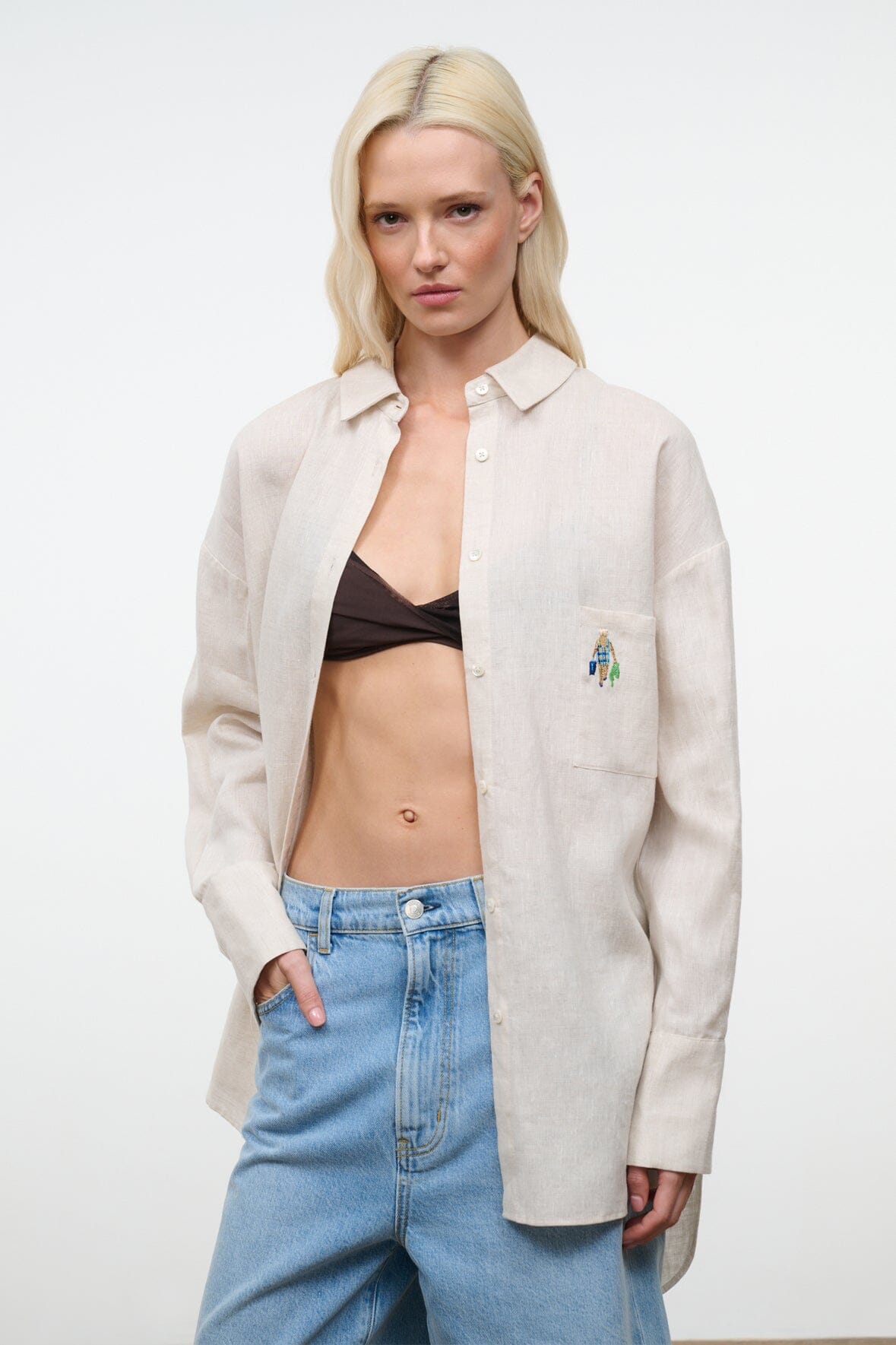 SANDBAR LINEN TOP | NATURAL