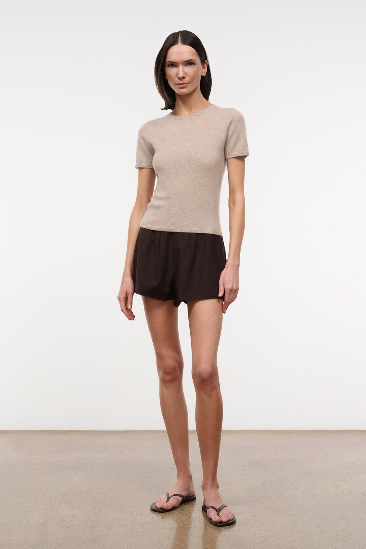 EASY CASHMERE TEE | STONE
