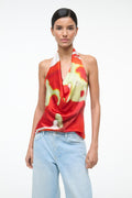 LIORA SILK TOP | RED ZONE