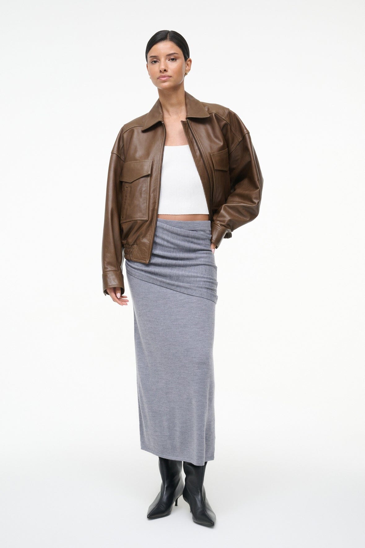 WILMA SKIRT | HEATHER GREY