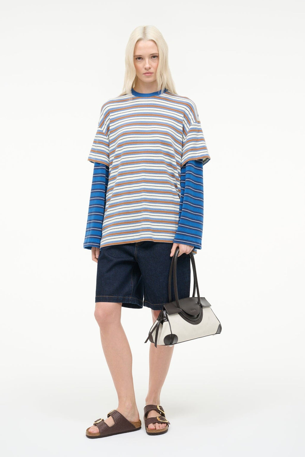 WILLIAM TEE | MOJAVE STRIPE ECHO STRIPE