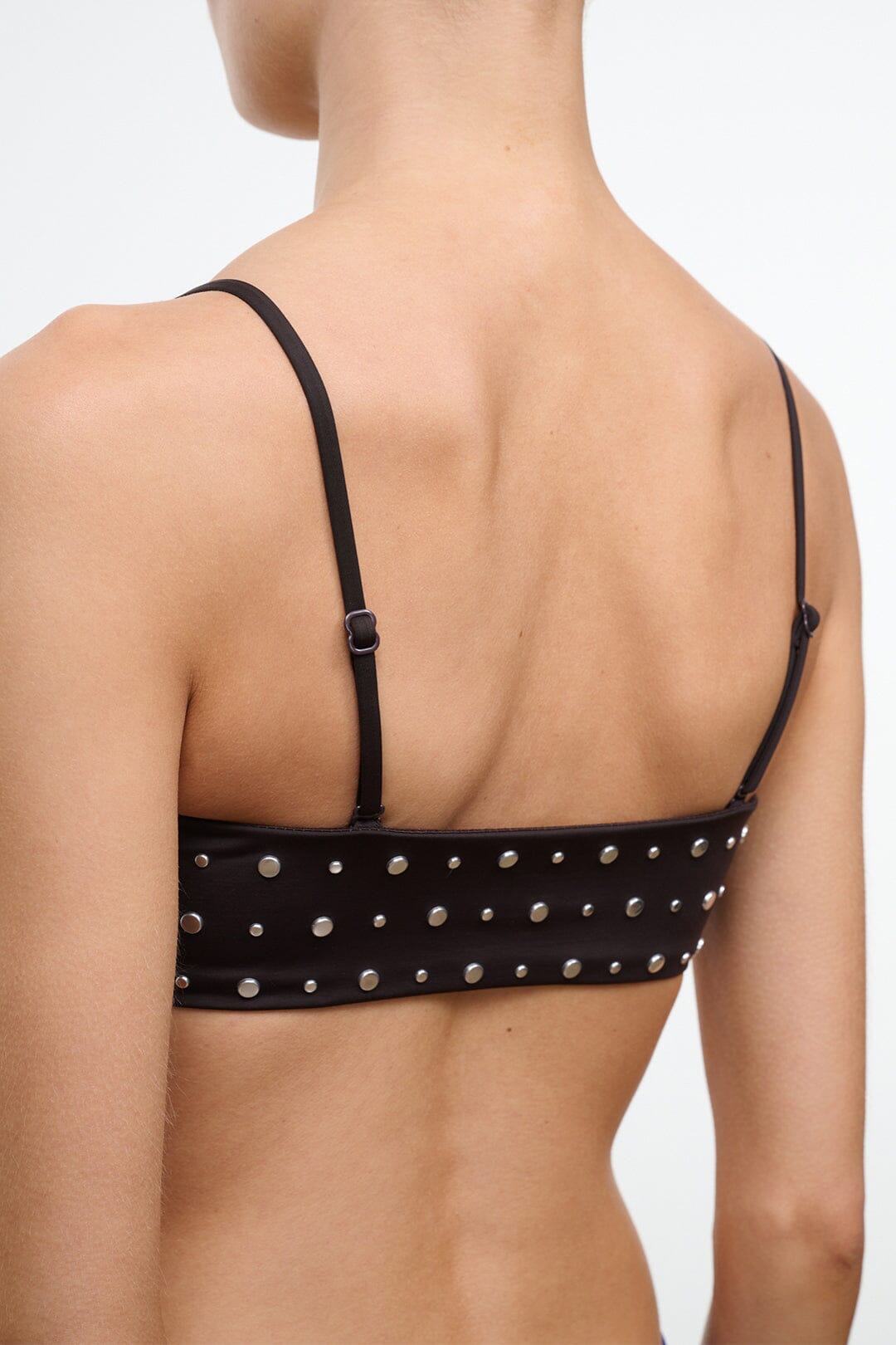 SARA BIKINI TOP | ESPRESSO STUDS
