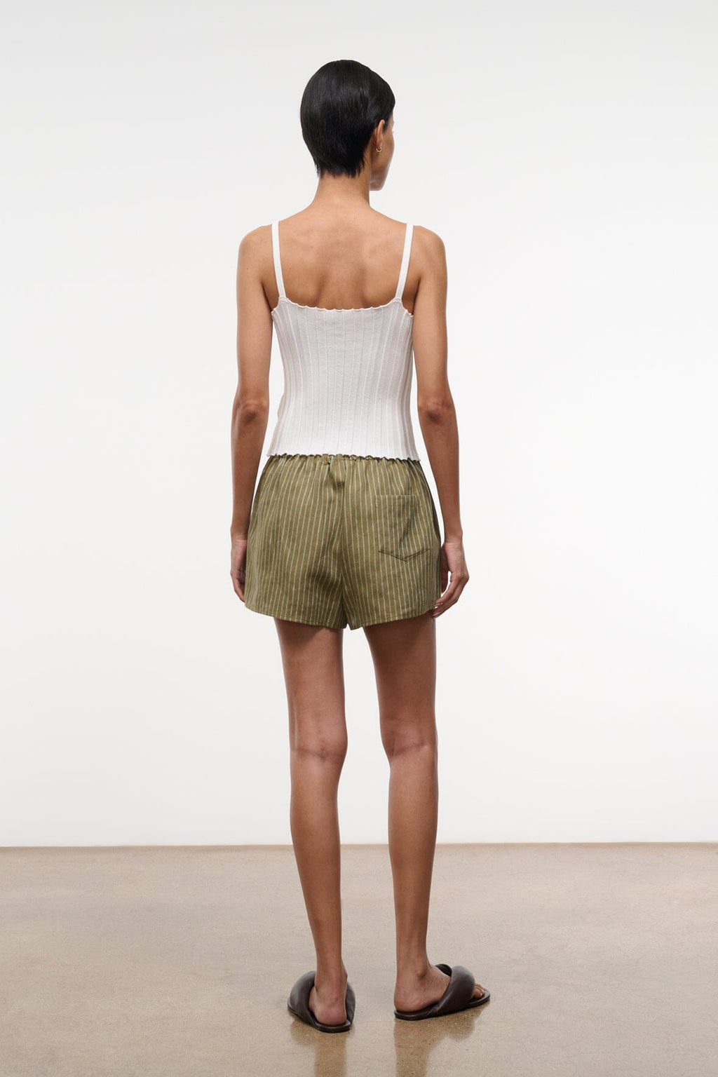 PADDLE LINEN SHORT | PORTO STRIPE