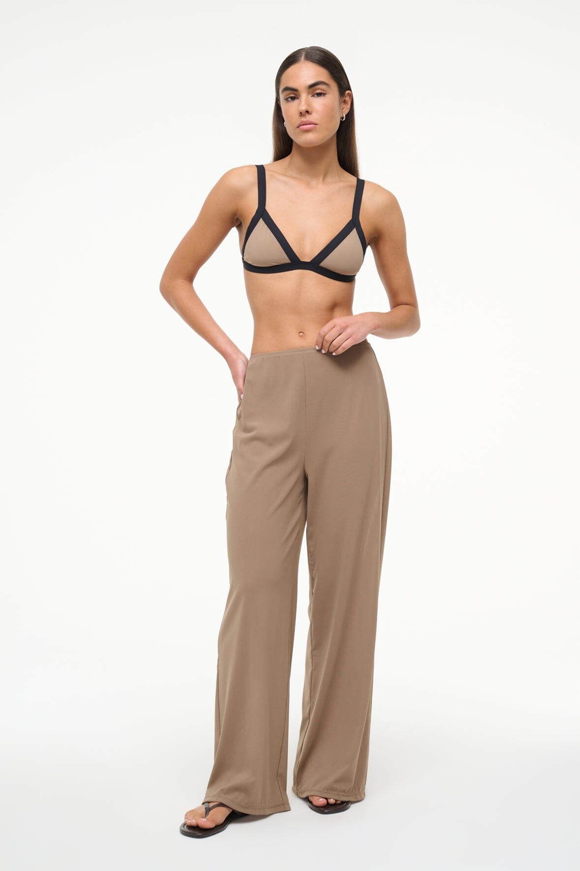 MONICA COVERUP PANT | TAUPE