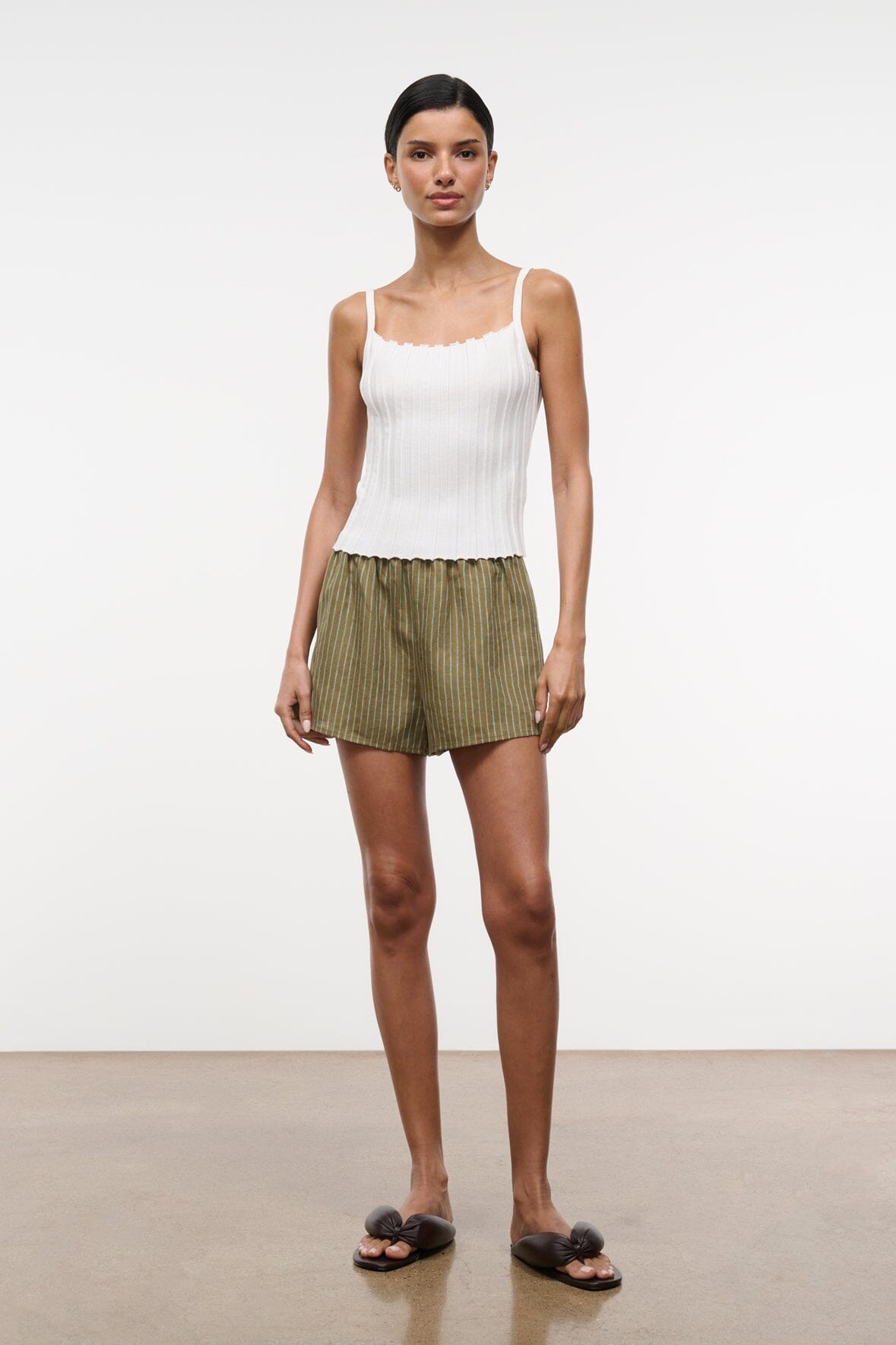 PADDLE LINEN SHORT | PORTO STRIPE