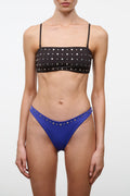 DANA BIKINI BOTTOM | COBALT STUDS