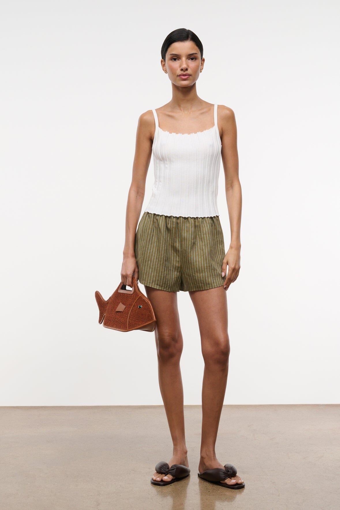 PADDLE LINEN SHORT | PORTO STRIPE