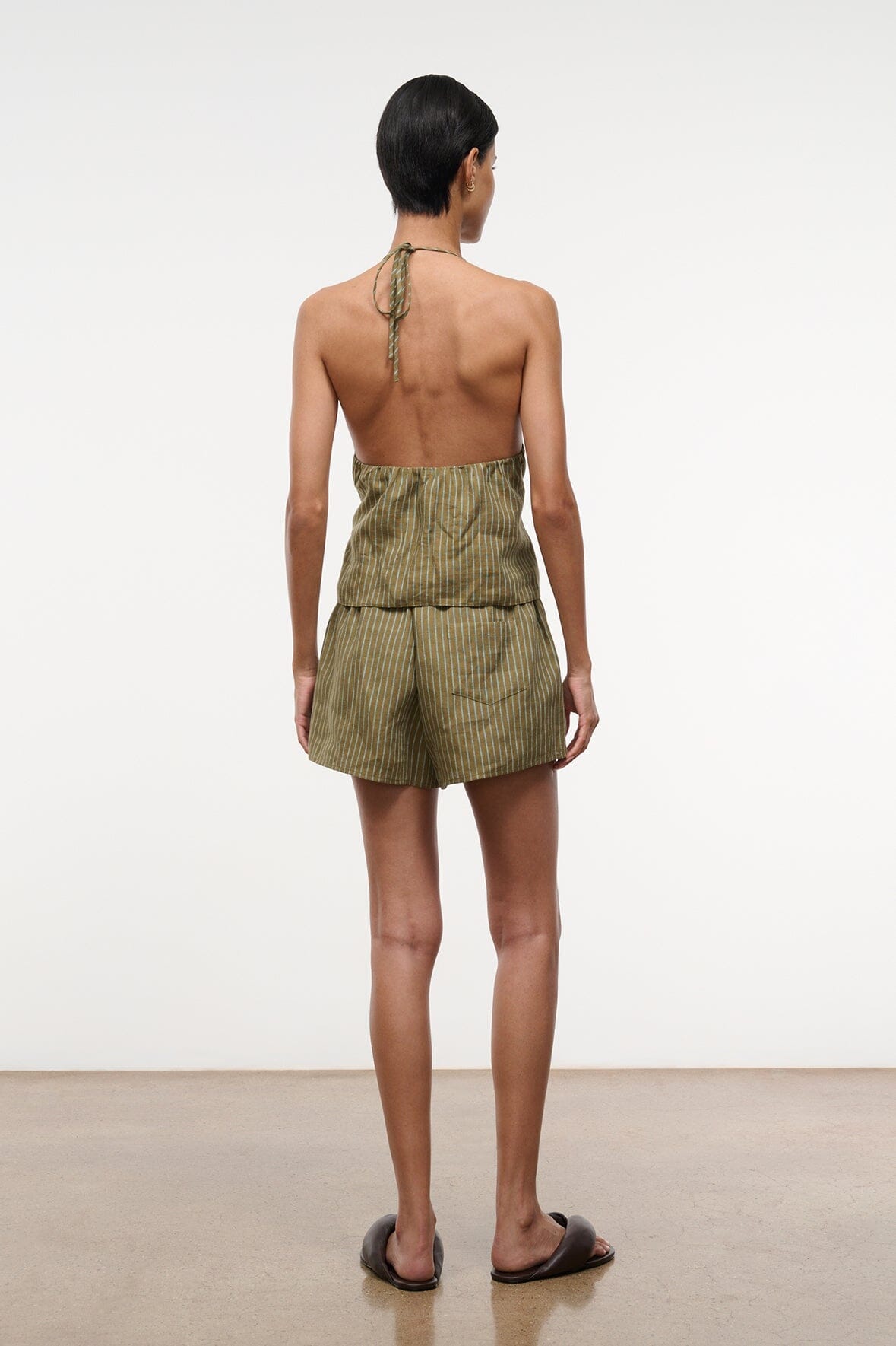 PADDLE LINEN SHORT | PORTO STRIPE