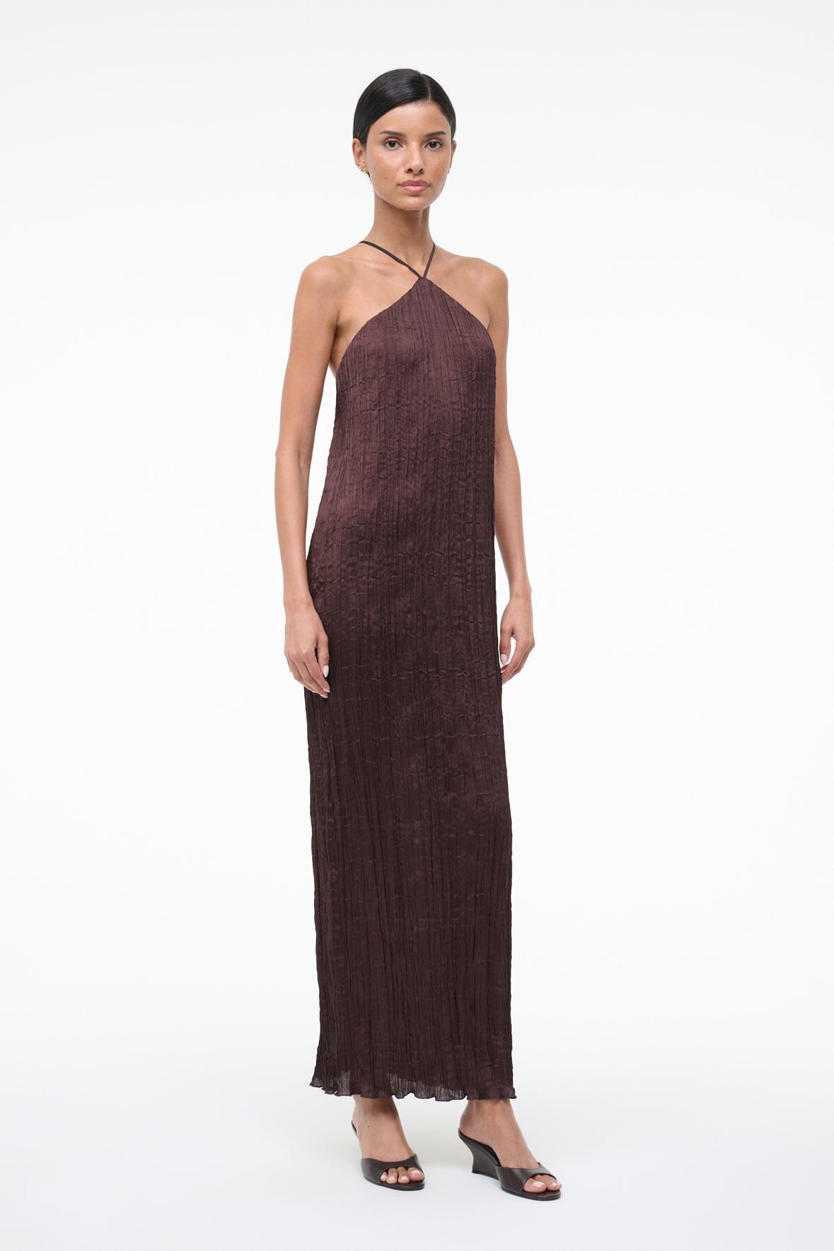 AKARI DRESS | EARTH PLISSE
