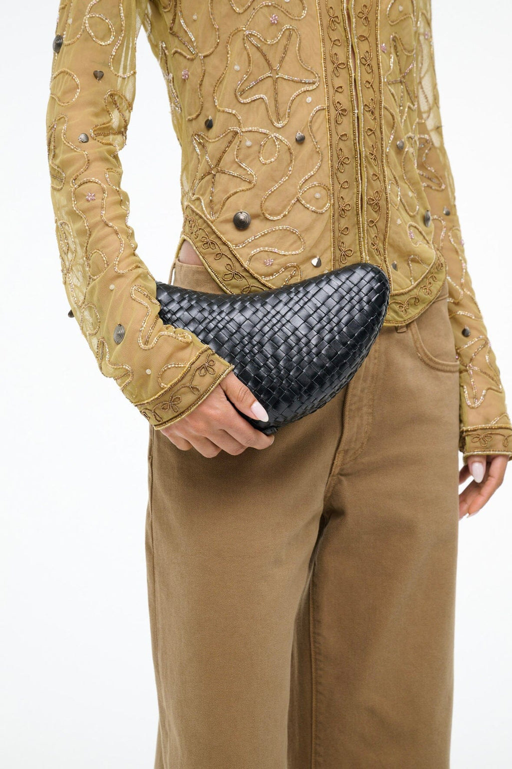 CRESCENT CLUTCH | BLACK
