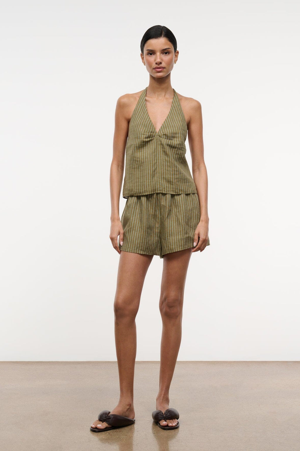 PADDLE LINEN SHORT | PORTO STRIPE