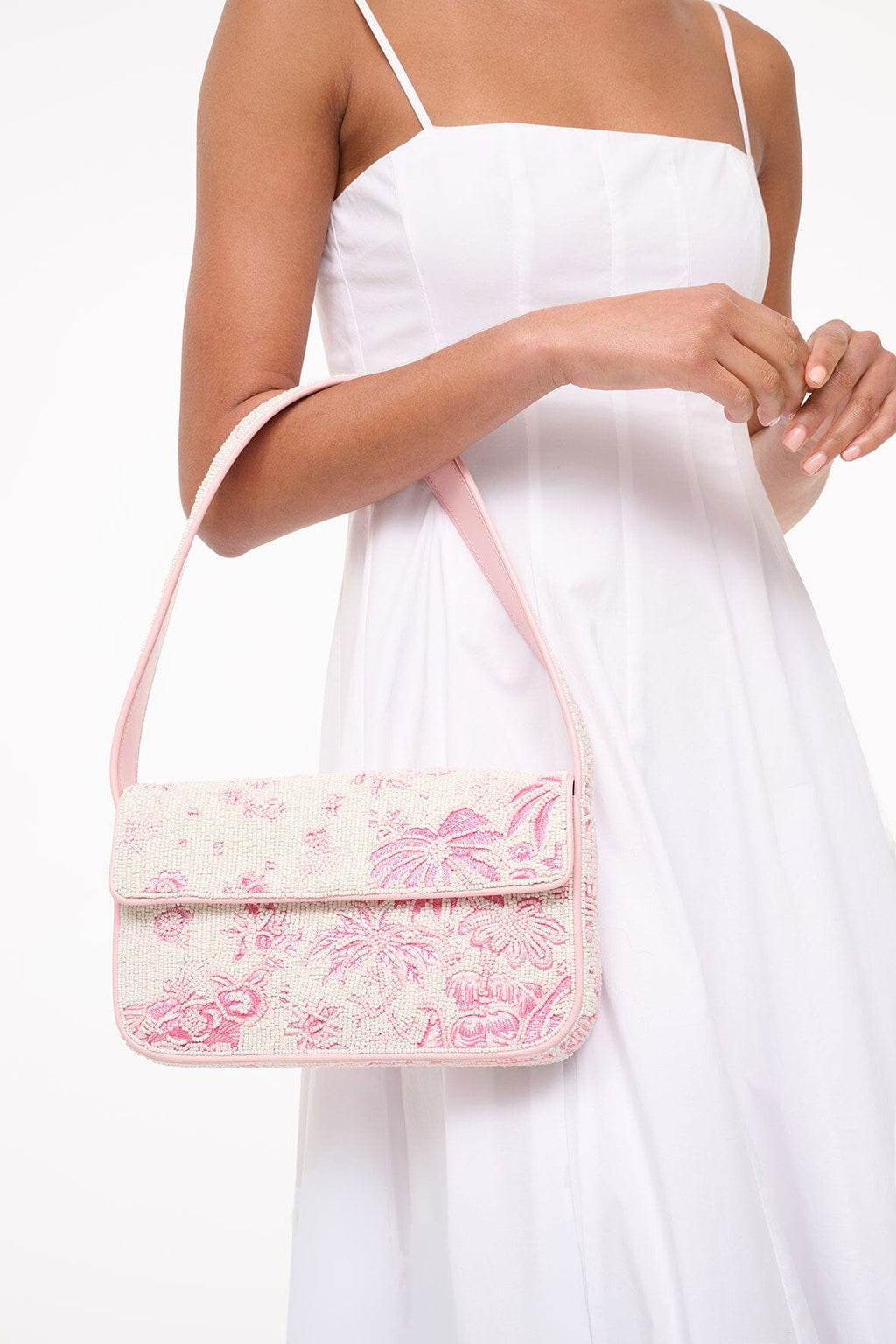 TOMMY BEADED BAG | IVORY CHERRY BLOSSOM TOILE