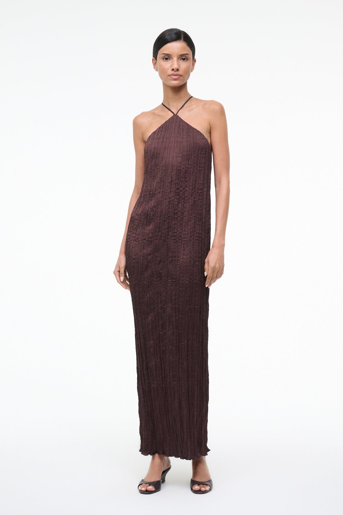 AKARI DRESS | EARTH PLISSE