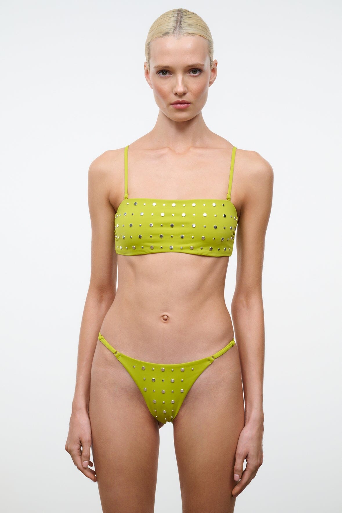 SISLEY STRING BIKINI BOTTOM | CITRON STUDS