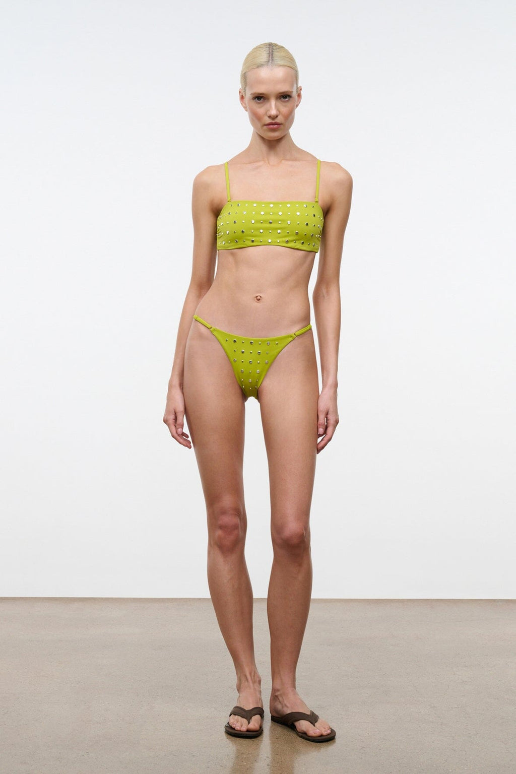 SARA BIKINI TOP | CITRON STUDS