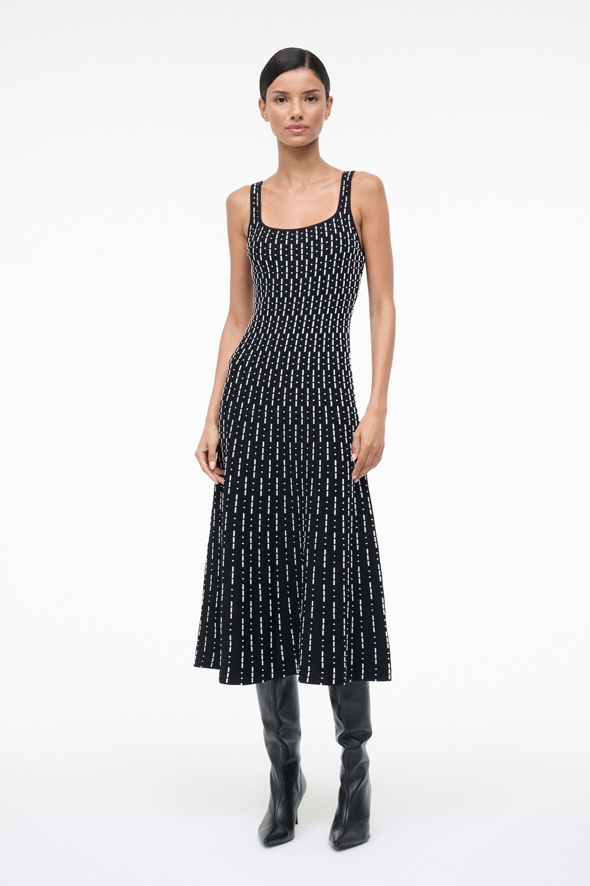 ELLISON DRESS | BLACK GEO