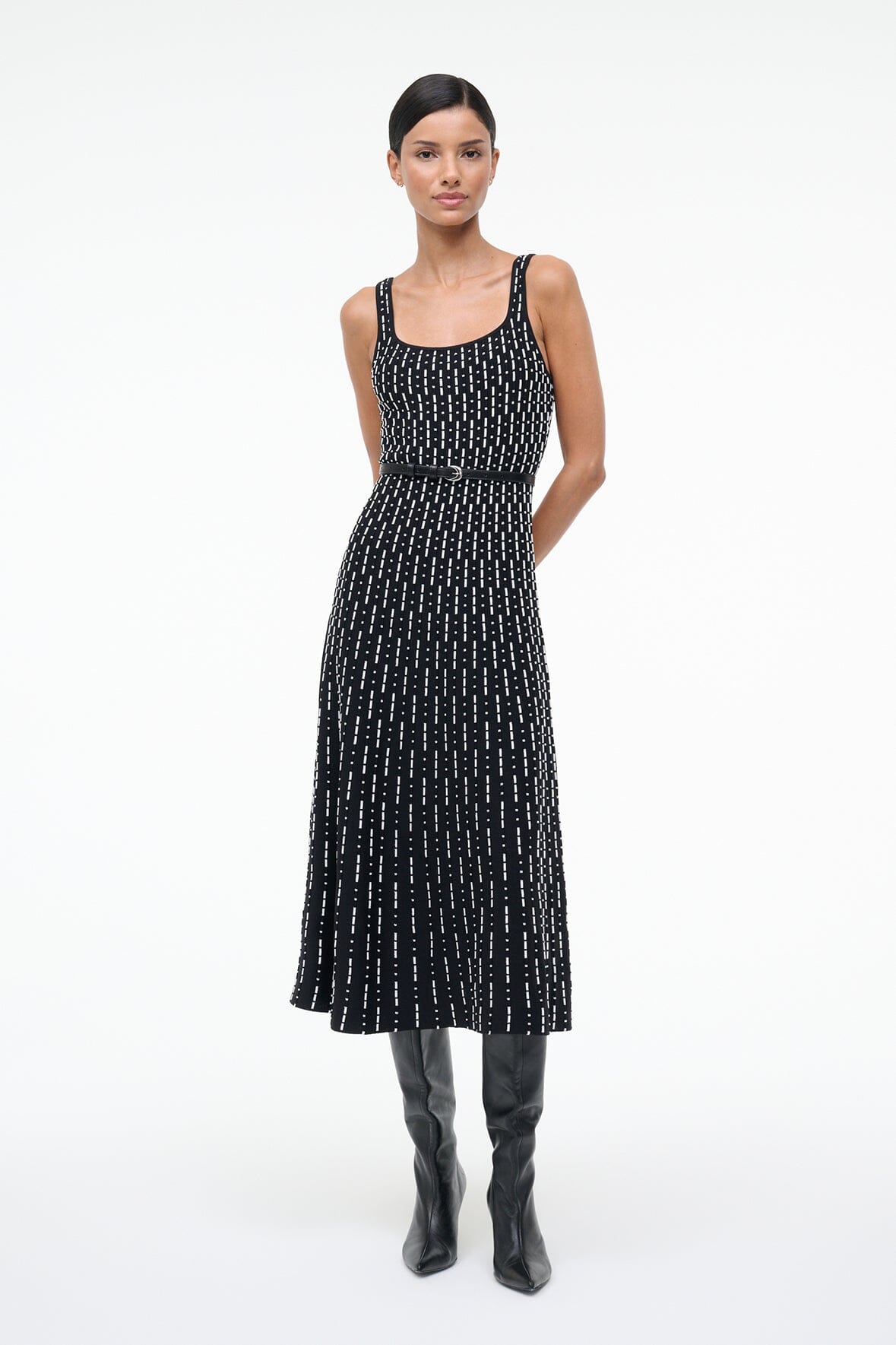 ELLISON DRESS | BLACK GEO
