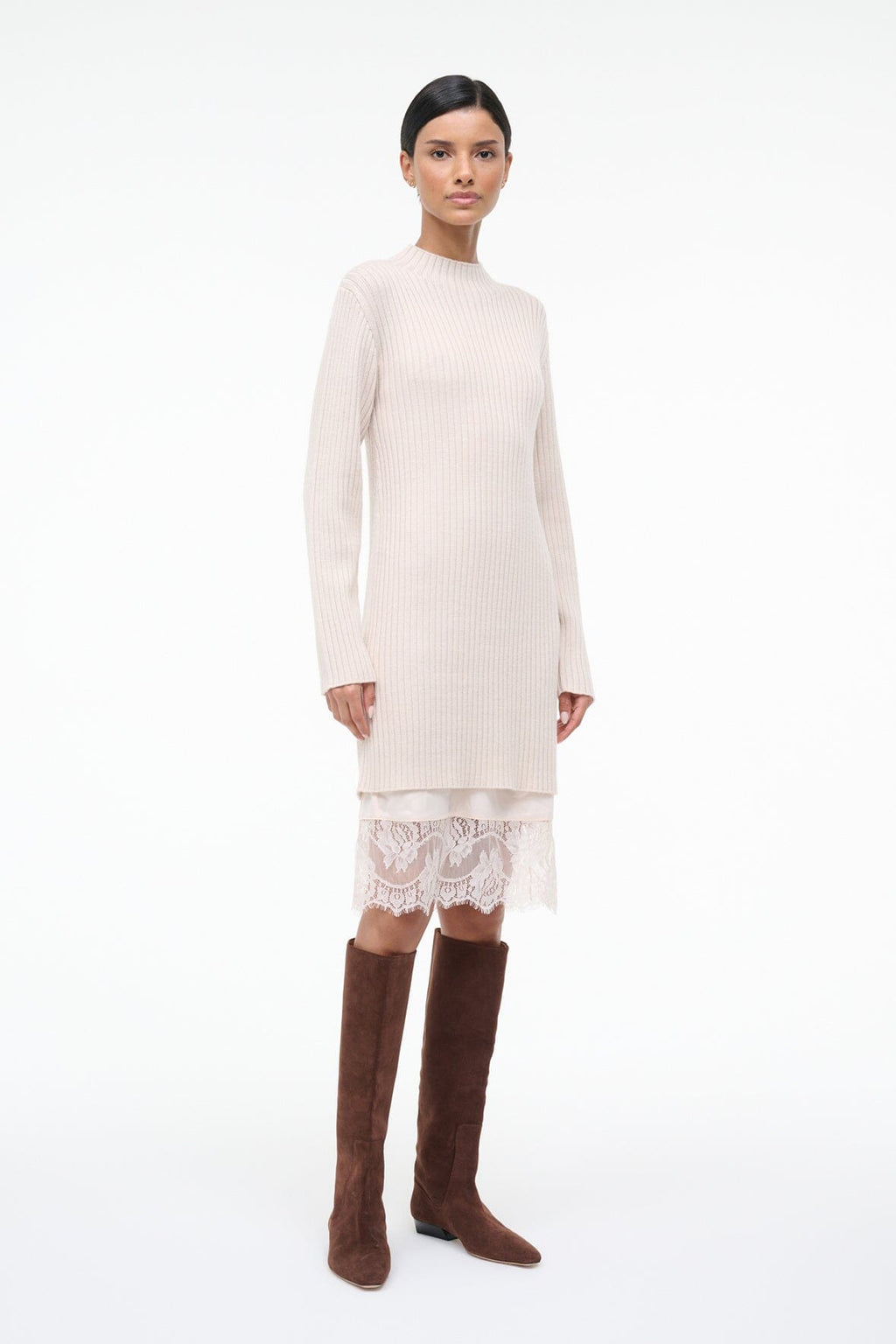 WILLOW SWEATER DRESS | ECRU