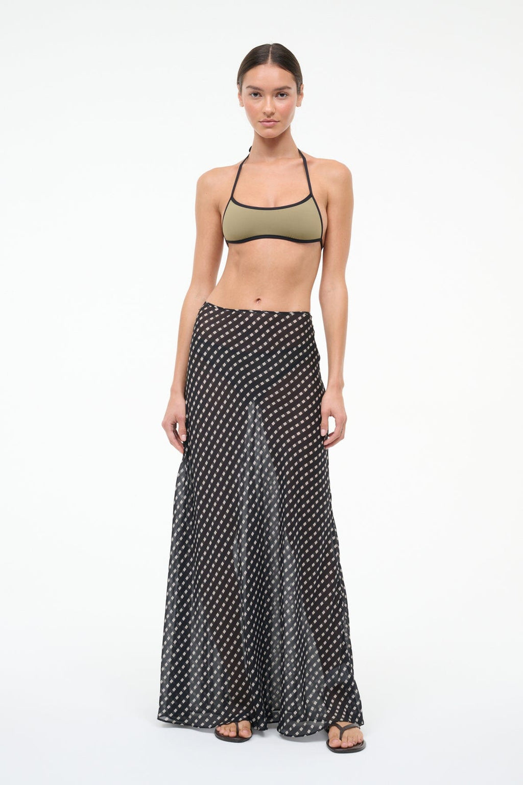 VELMA SKIRT | BLACK GEO