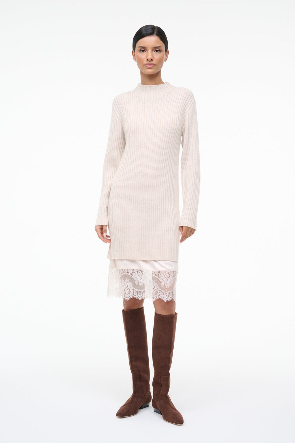 WILLOW SWEATER DRESS | ECRU