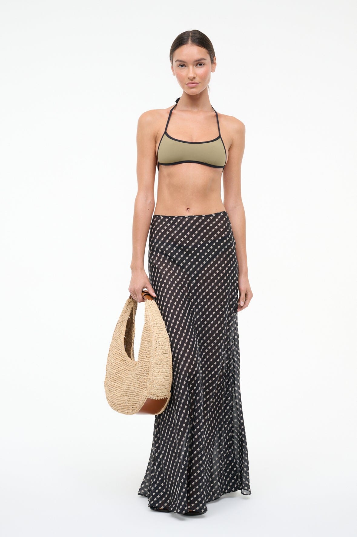 VELMA SKIRT | BLACK GEO