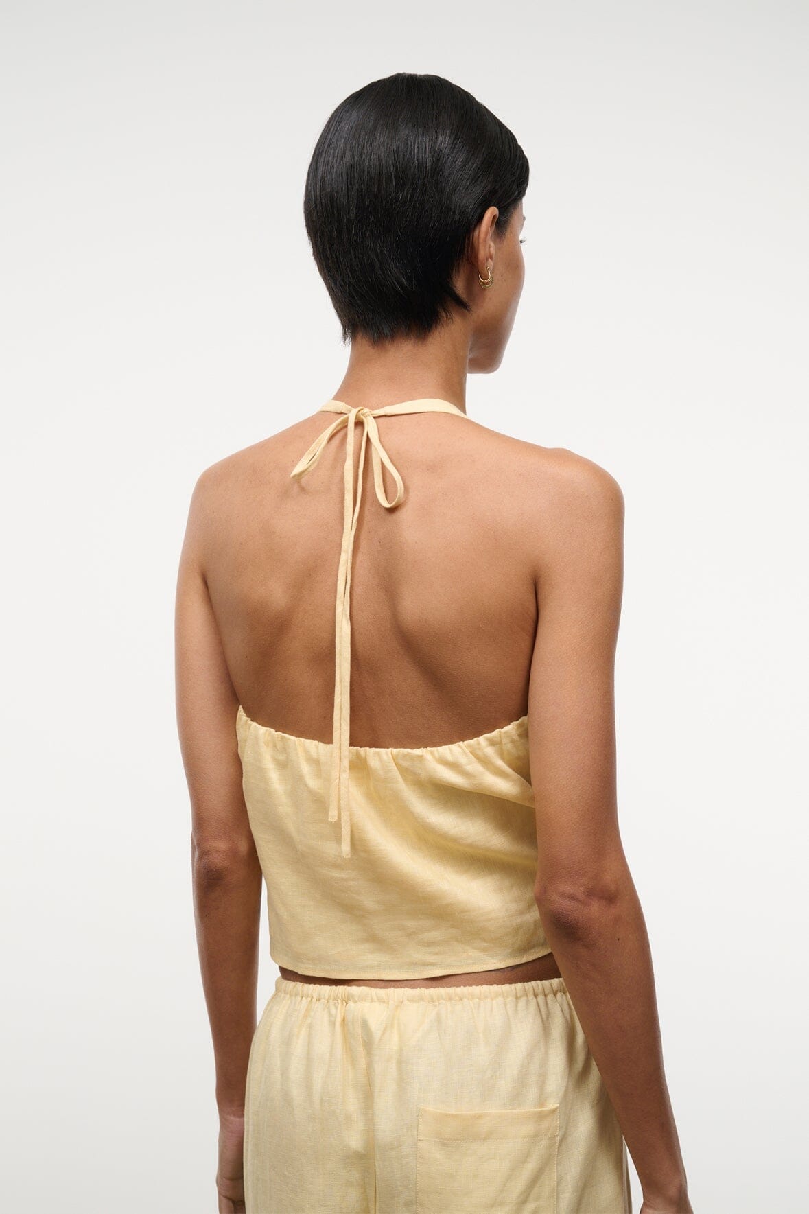 CORSO LINEN TOP | BUTTER
