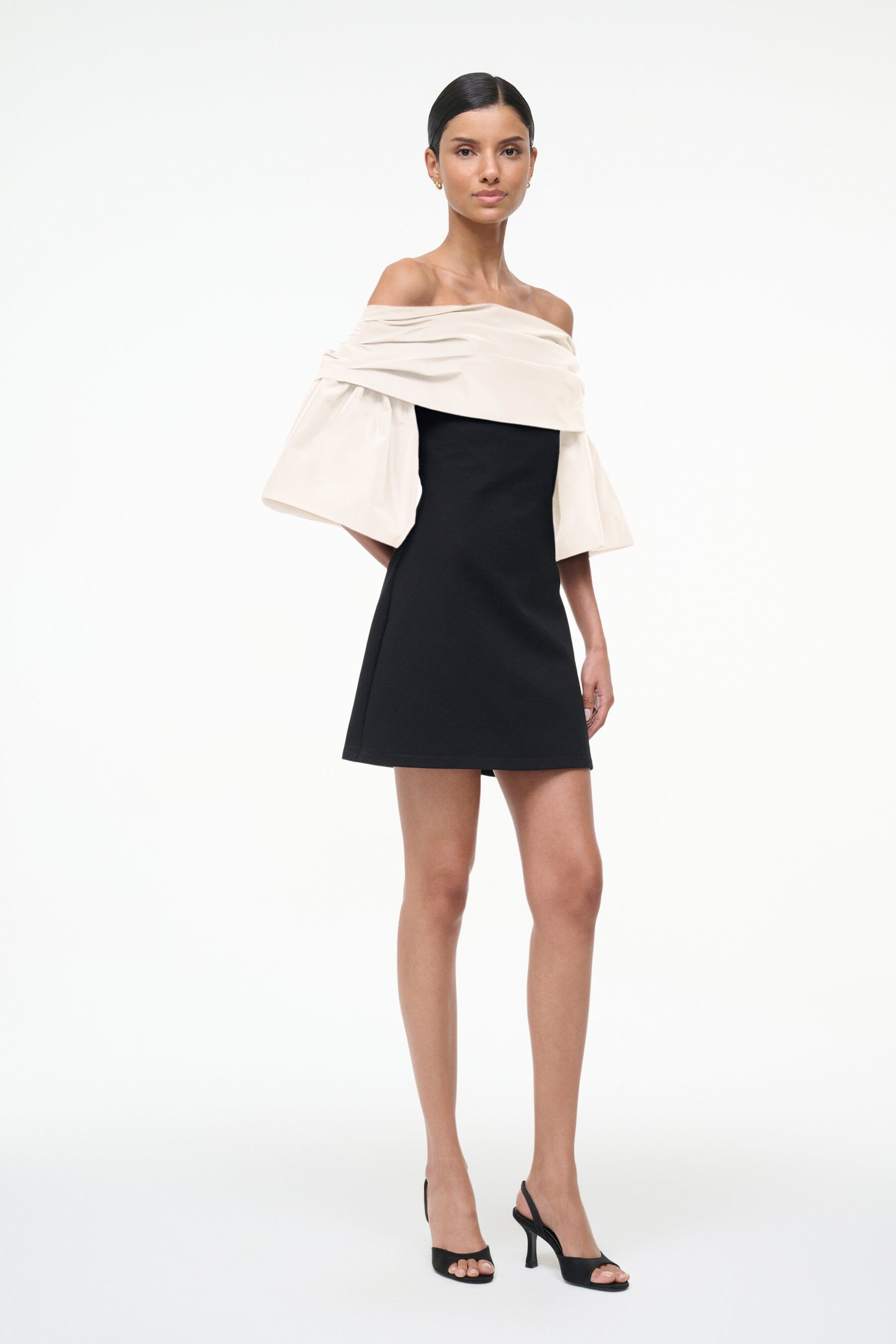 HARPER DRESS | BLACK IVORY