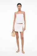 ZANDRA LINEN COVERUP SKIRT | IVORY