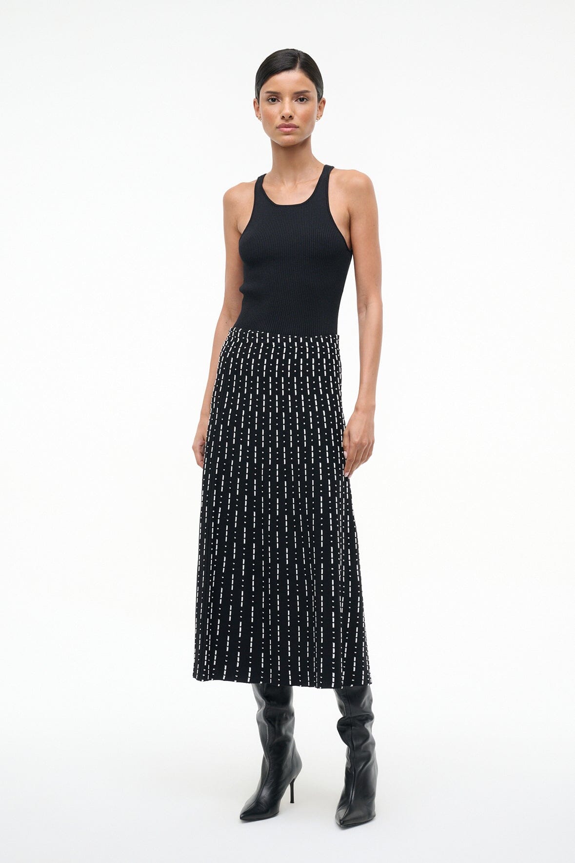 LENA SKIRT | BLACK GEO