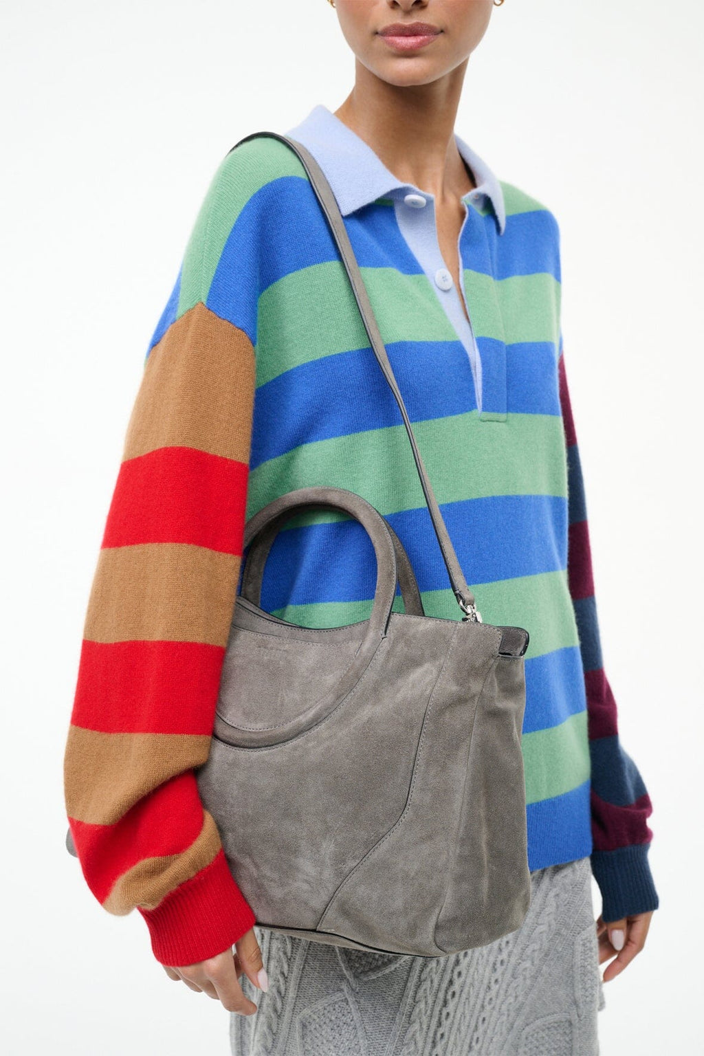 MAUDE SATCHEL | STORM SUEDE