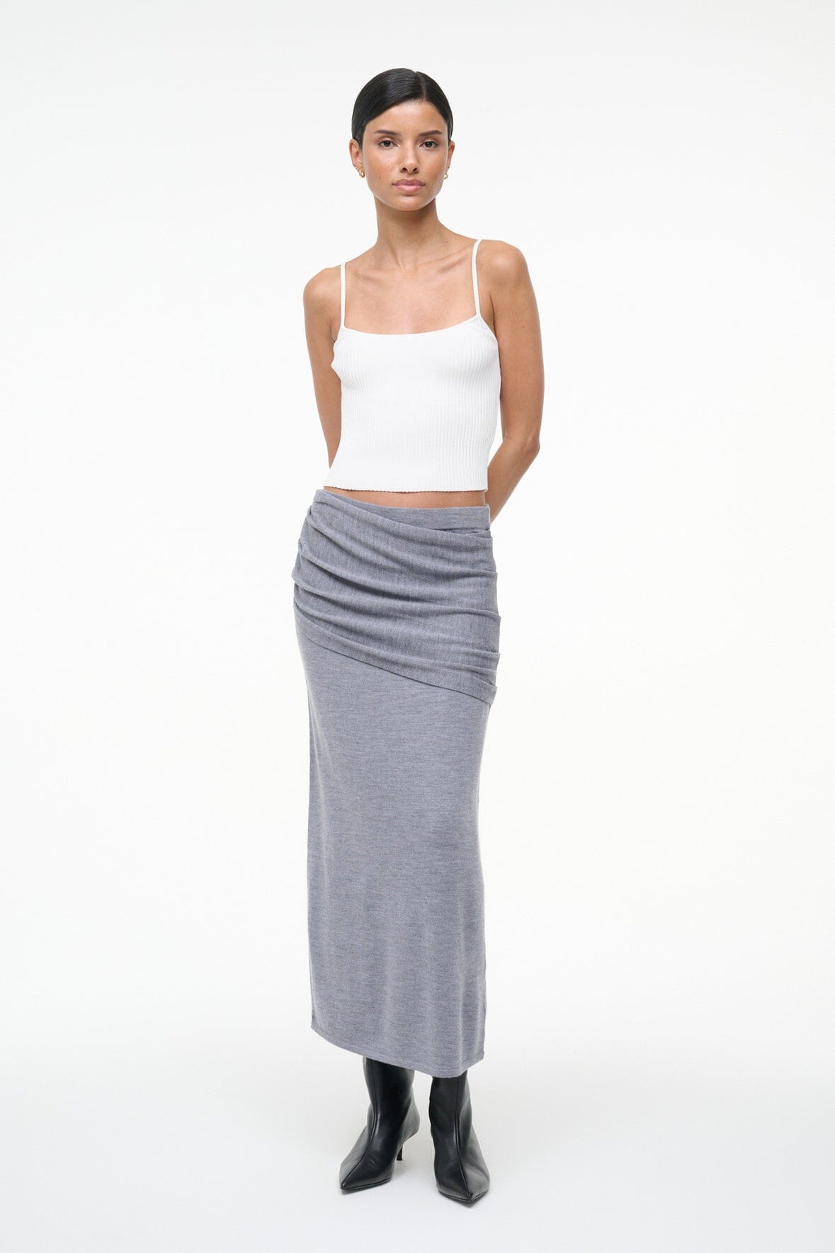 WILMA SKIRT | HEATHER GREY