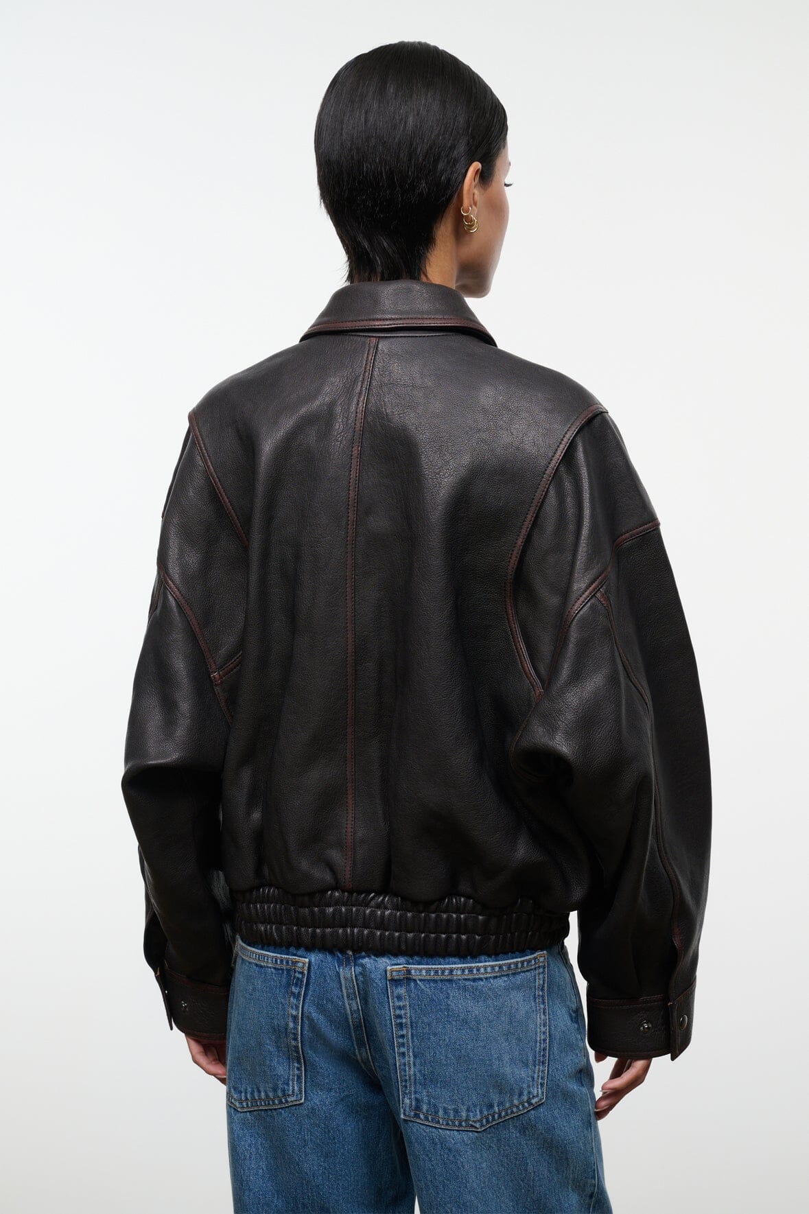 EUGENE LEATHER JACKET | DISTRESSED BROWN