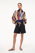 CROPPED HAMPTON SWEATER | MARKET STRIPE