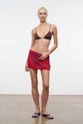 ZYA MINI SKIRT | PAINTED FOULARD