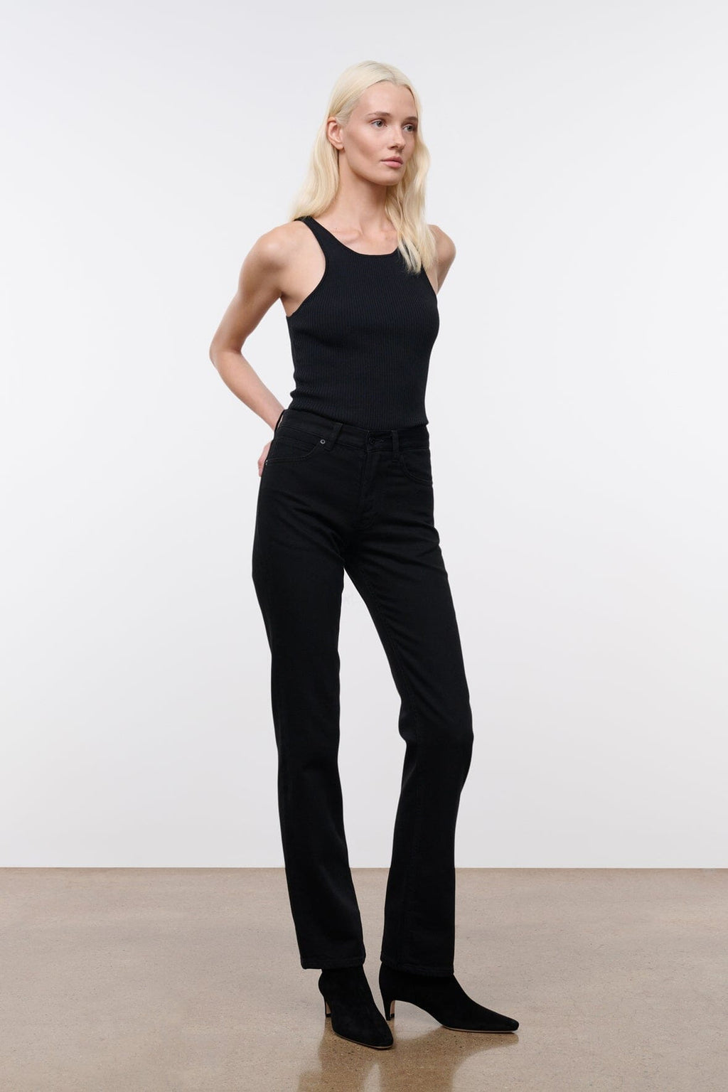 TEDDY STRAIGHT JEAN | BLACK