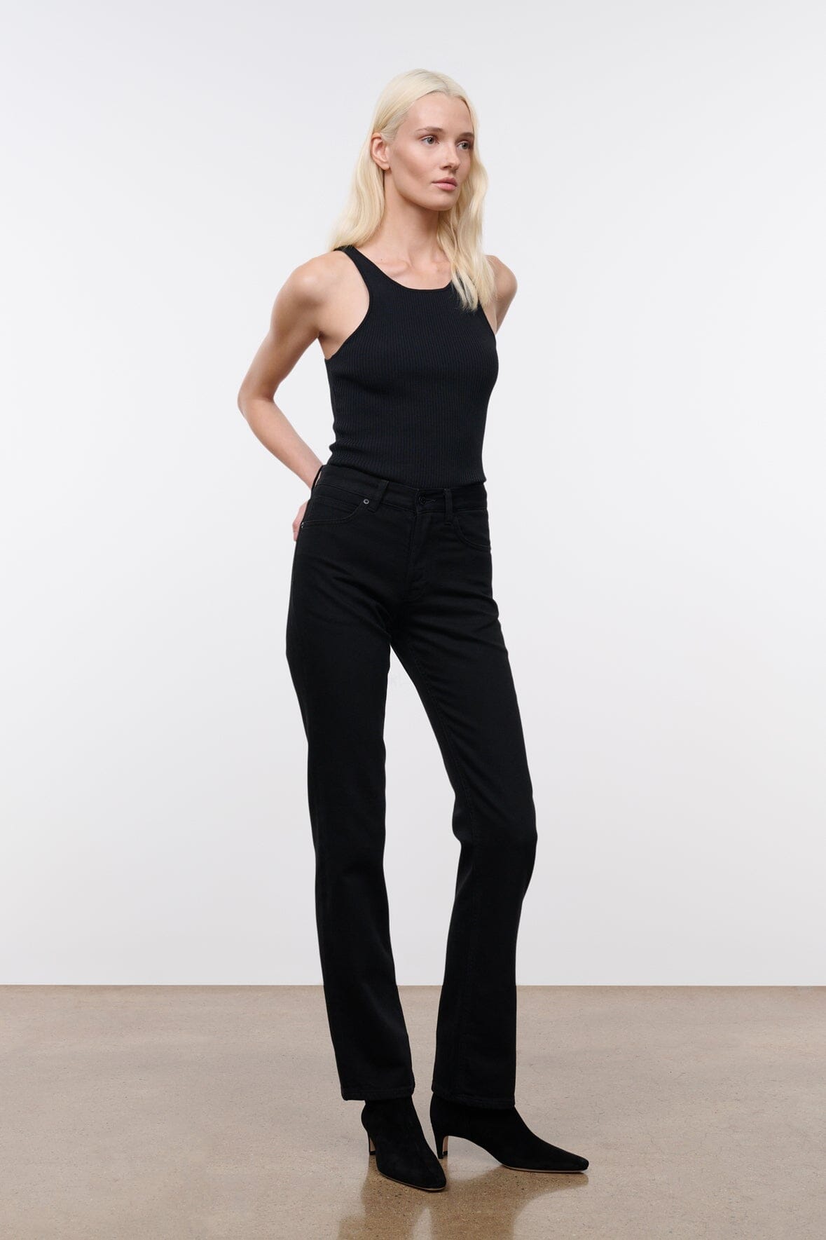 TEDDY STRAIGHT JEAN | BLACK