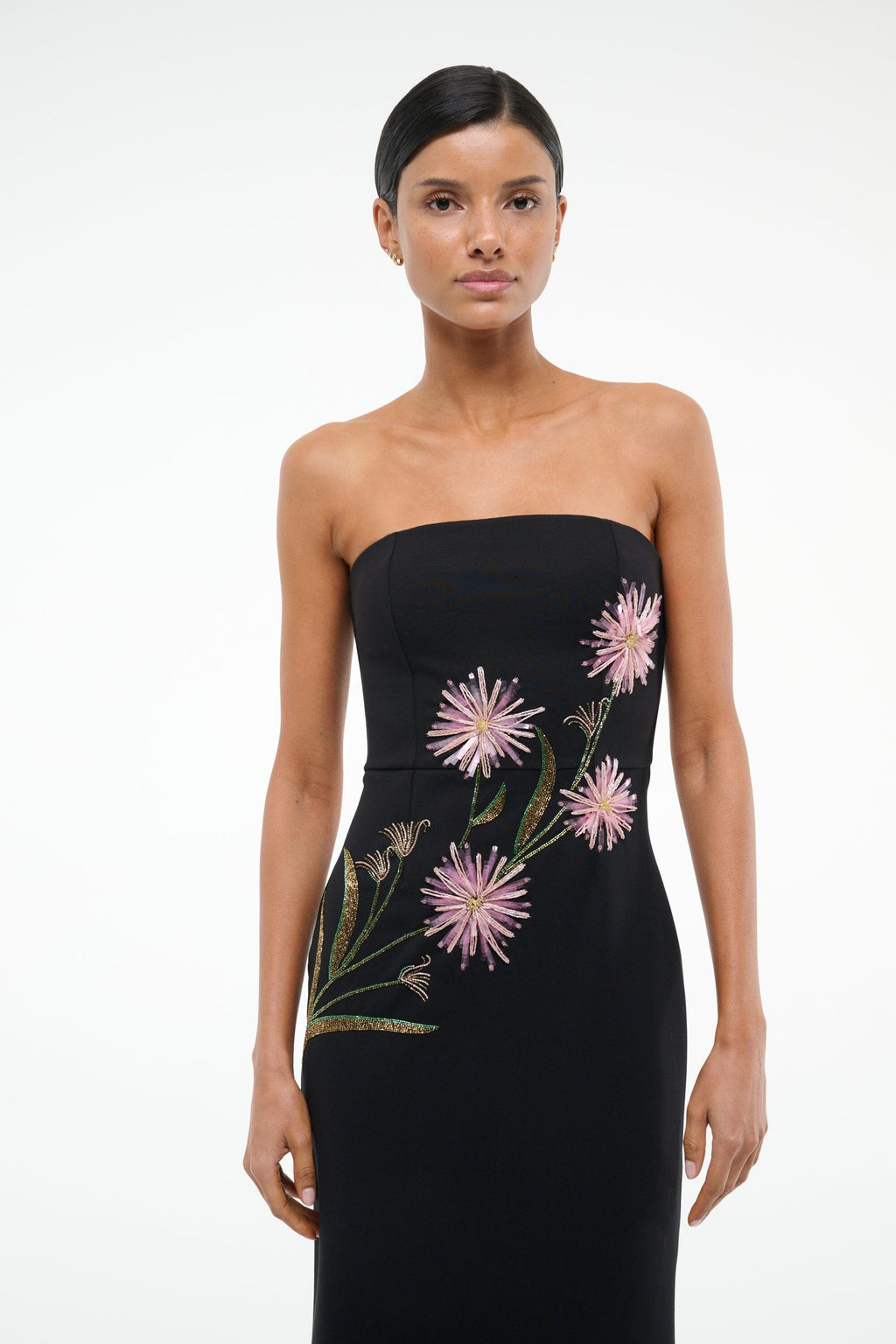 BROOKE DRESS | DAHLIA DAYDREAM BLACK