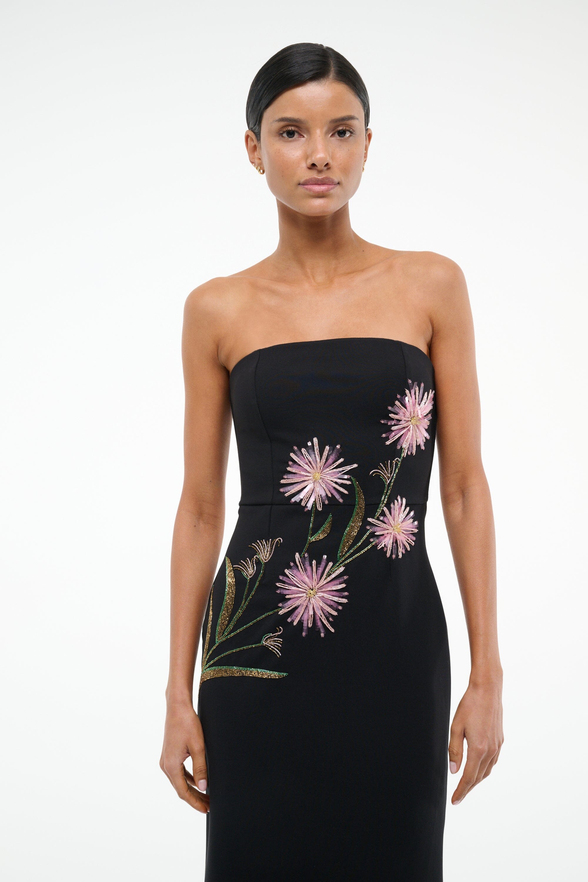 BROOKE DRESS | DAHLIA DAYDREAM BLACK