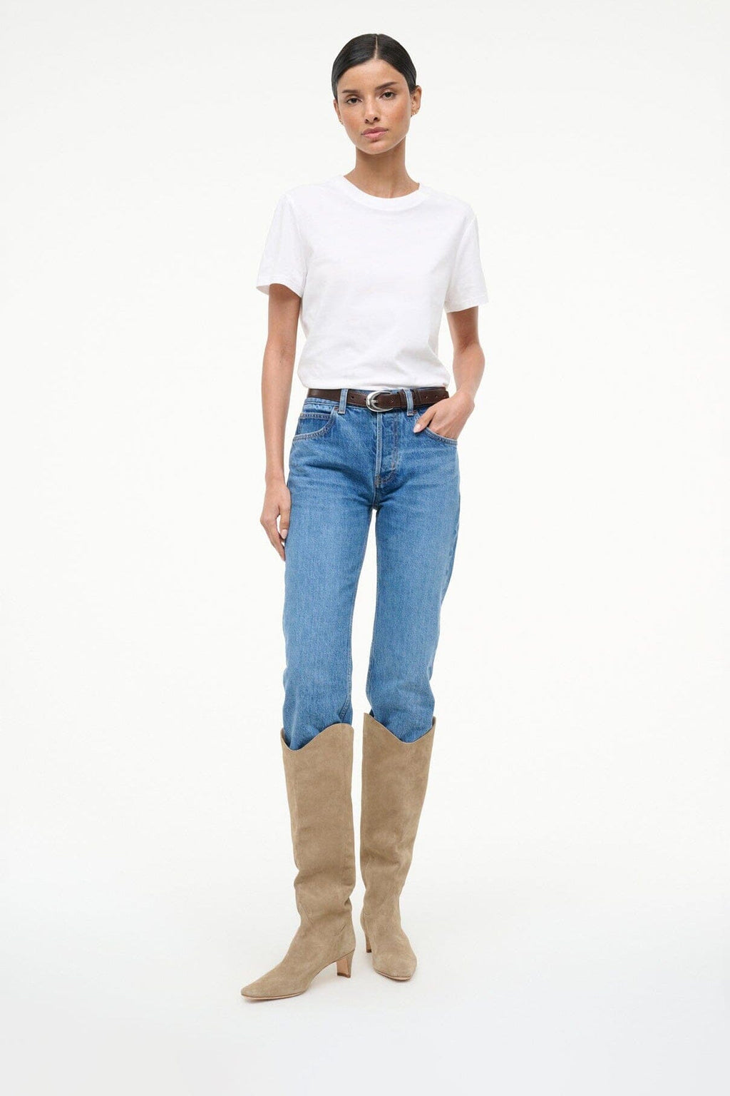 WESTERN WALLY BOOT | DUNE SUEDE