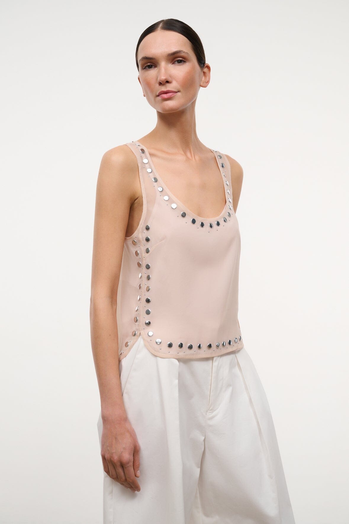 CARA TOP | FLAX STUDS