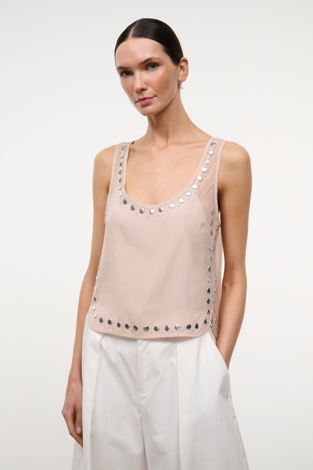 CARA TOP | FLAX STUDS