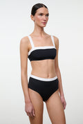 LIV BIKINI TOP | BLACK WHITE