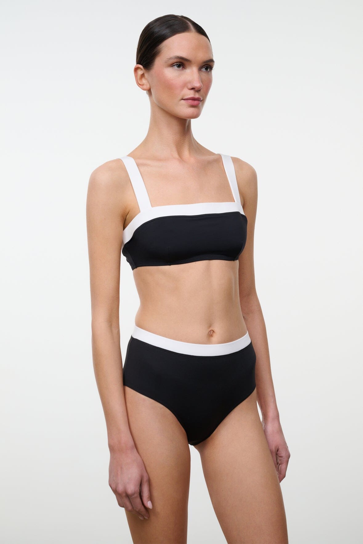 LIV BIKINI TOP | BLACK WHITE
