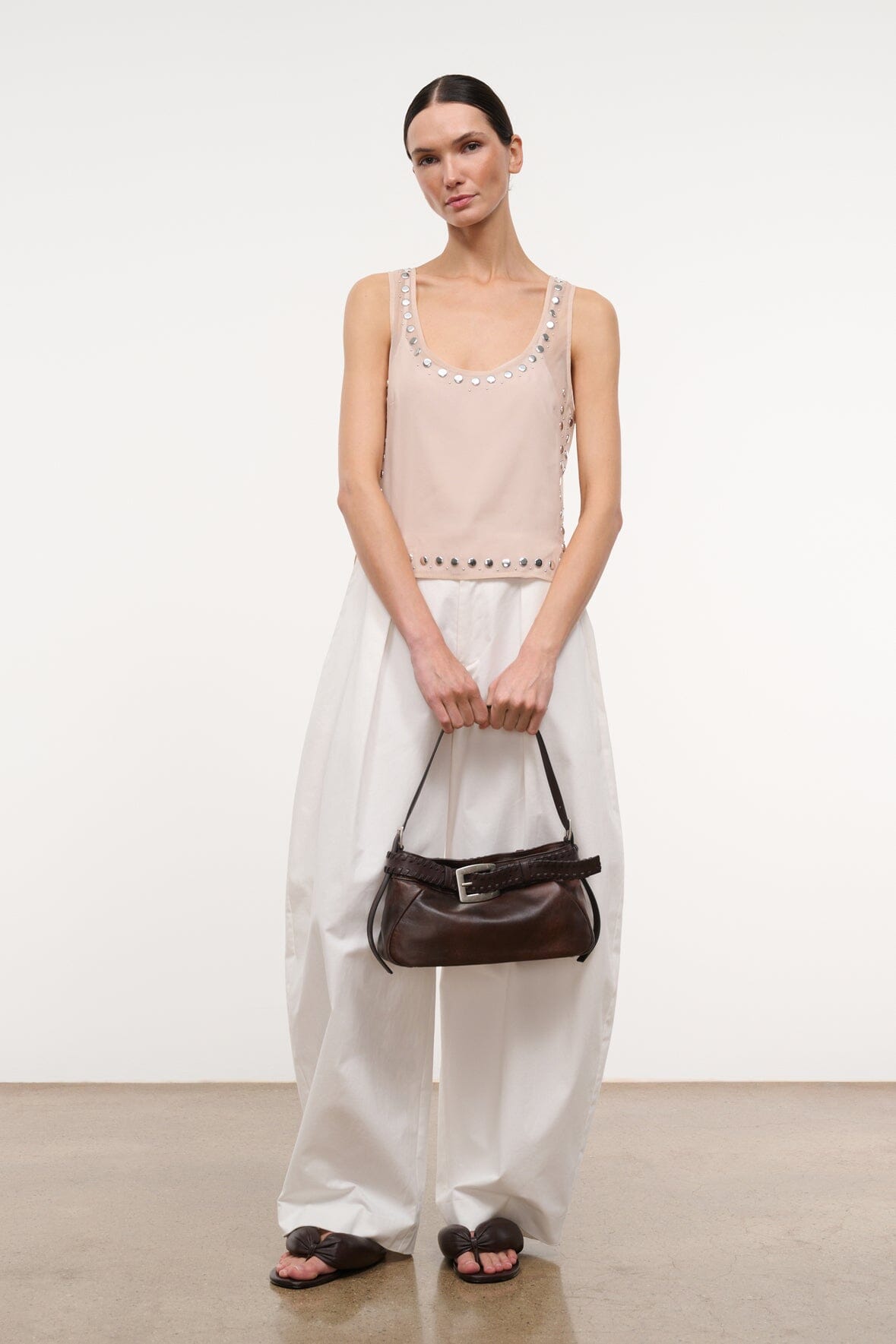 CARA TOP | FLAX STUDS