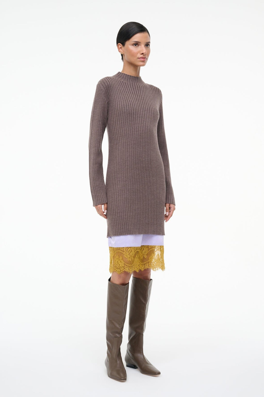 WILLOW SWEATER DRESS | TRUFFLE