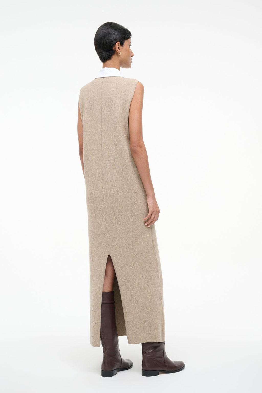LESLIE DRESS | SAND WHITE