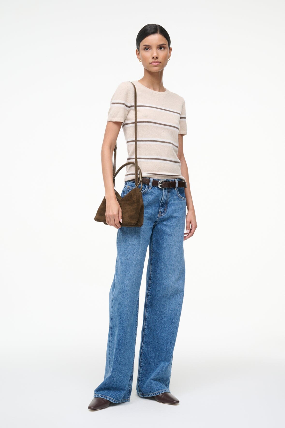 VALERIE SHOULDER BAG | TRUFFLE SUEDE