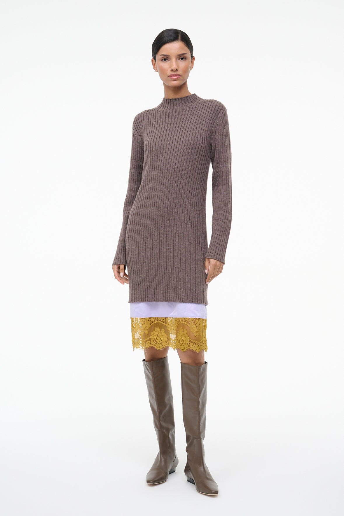 WILLOW SWEATER DRESS | TRUFFLE