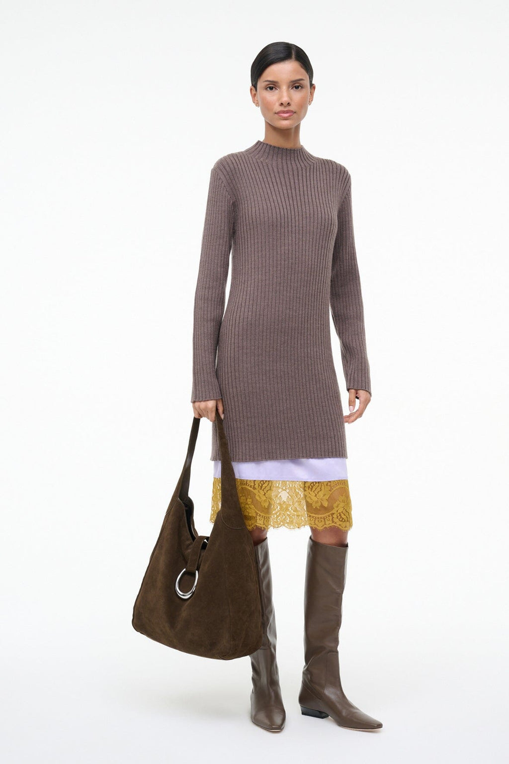 WILLOW SWEATER DRESS | TRUFFLE